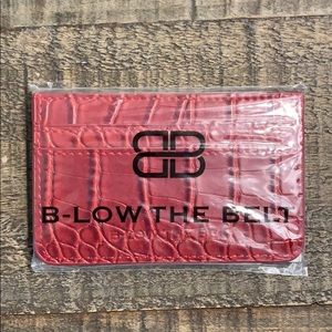 B-Low the Belt Croc Card Case